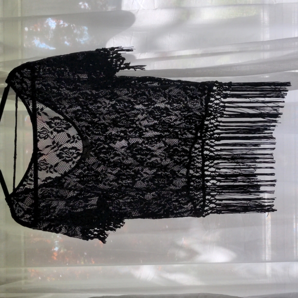 Lace Fringe Top - Picture 1 of 2